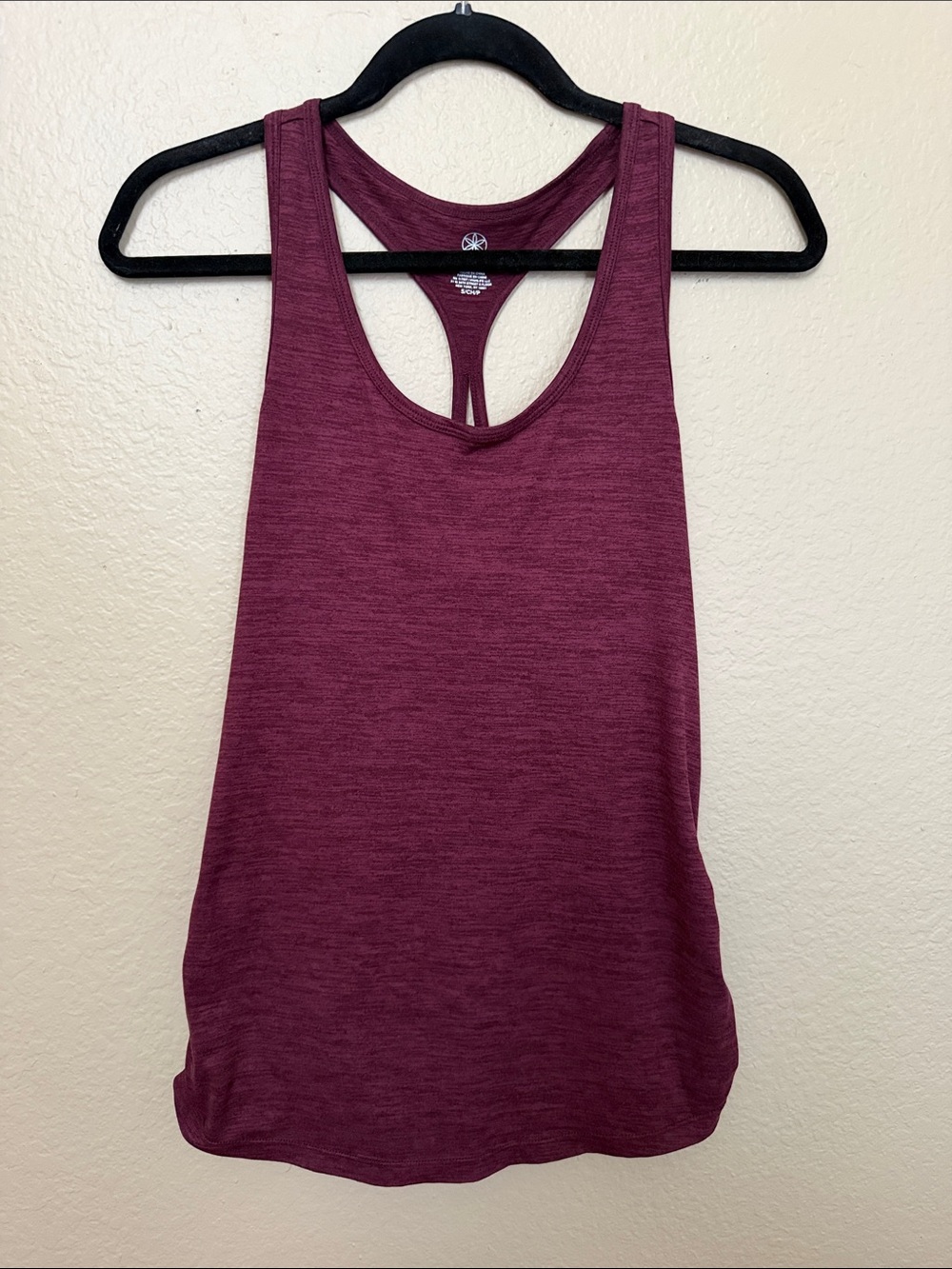 Gaiam Athletic Racerback Tank Top - Burgundy- Size Small